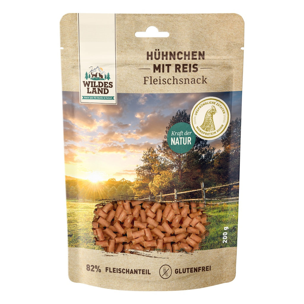 Wildes Land Hühnchen mit Reis 200g